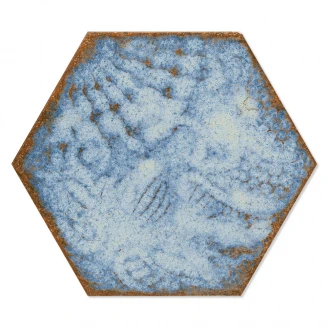 Hexagon Klinker Gaudi Blå 22x25 cm-2